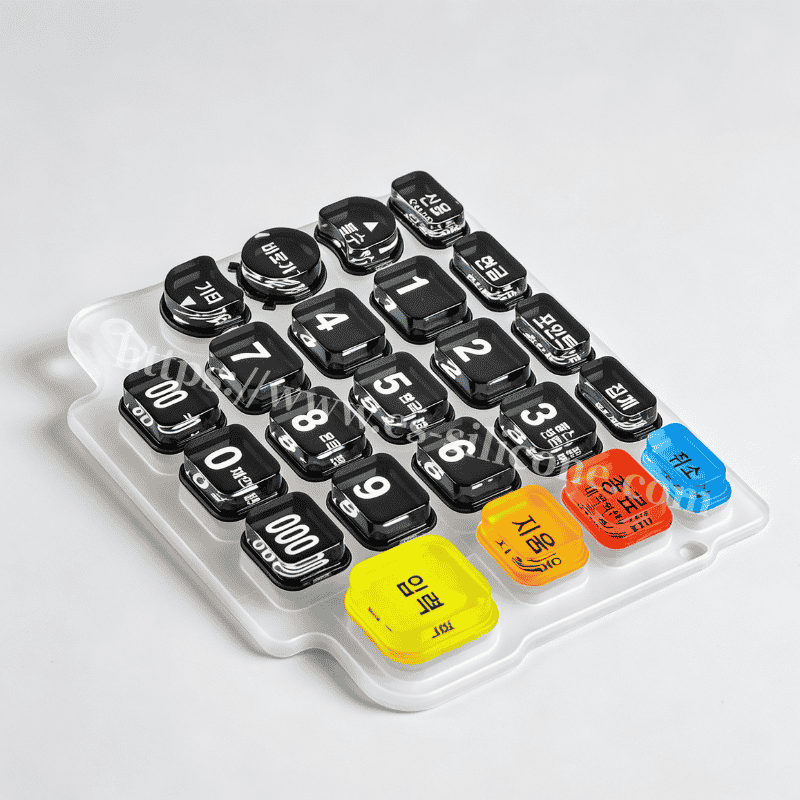 Crystal Silicone Keypad for POS & Financial Terminals